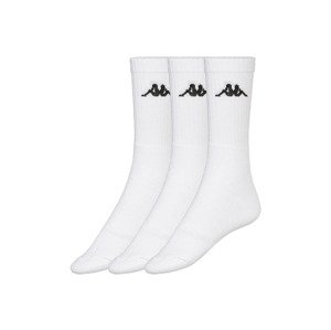 Kappa Dámské / Pánské ponožky, 3 páry (39/42, bílá)