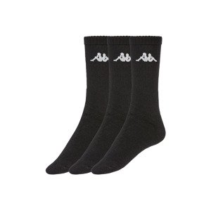 Kappa Dámské / Pánské ponožky, 3 páry (43/46, černá)