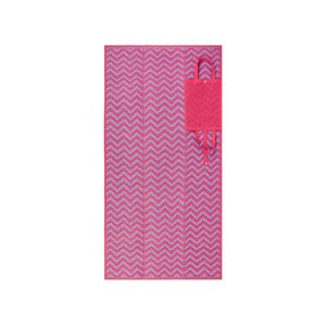 LIVARNO home Plážová podložka, 90 x 180 cm (růžová / lila fialová)
