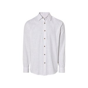 LIVERGY® Pánská košile "Regular Fit" (M (39/40), pruhy/bílá)