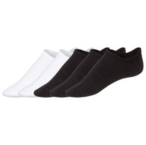 LIVERGY® Pánské nízké ponožky, 5 párů  (39/42, bílá/černá)