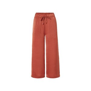 esmara® Dámské saténové kalhoty "Wide Leg" (34, oranžová)