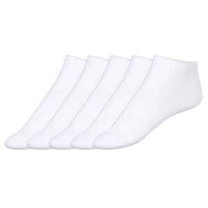 LIVERGY® Pánské nízké ponožky, 5 párů  (39/42, bílá)