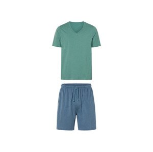 LIVERGY® Pánské pyžamo (S (44/46), zelená/modrá)