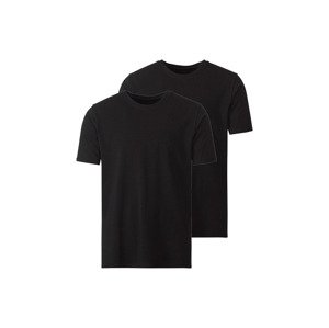 MEXX Pánské spodní triko "Regular Fit", 2 kusy (L, černá, kulatý výstřih)