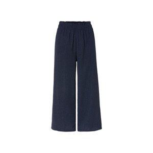 esmara® Dámské kalhoty se širokými nohavicemi (XS (32/34), námořnická modrá)