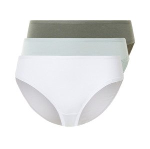 esmara® Dámské kalhotky, 3 kusy (M (40/42), bílá/zelená/mintová)