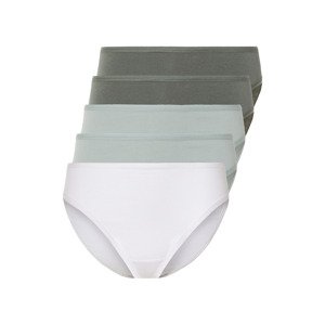 esmara® Dámské kalhotky, 5 kusů (S (36/38), bílá/zelená)