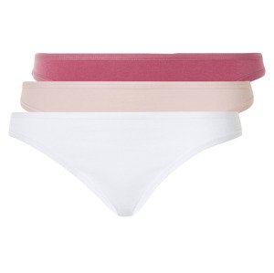 esmara® Dámské kalhotky, 3 kusy (L (44/46), červená/růžová/bílá)