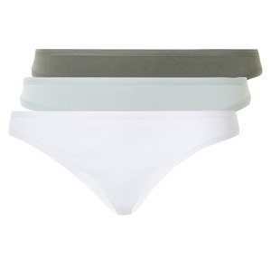 esmara® Dámské kalhotky, 3 kusy (L (44/46), bílá/zelená/mintová)