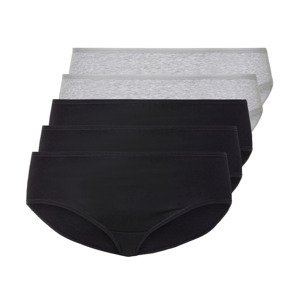 esmara® Dámské kalhotky, 5 kusů  (XL (48/50), černá/šedá)