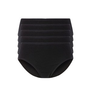 esmara® Dámské kalhotky, 5 kusů (XL (48/50), černá)