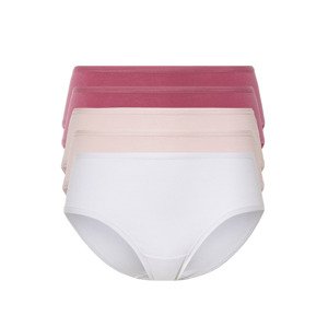 esmara® Dámské kalhotky, 5 kusů (XS (32/34), červená / světle růžová / bílá)