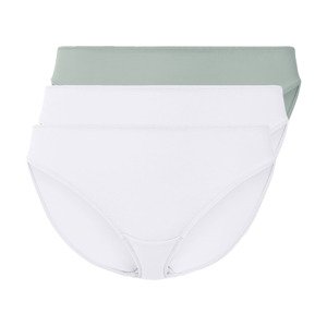 esmara® Dámské kalhotky, 3 kusy (XS (32/34), mintová/bílá)