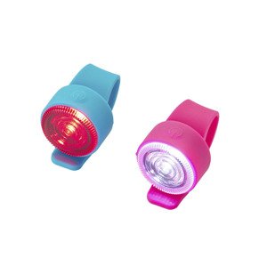 CRIVIT Silikonové LED svítidlo, 24dílná sada (světle modrá/pink)