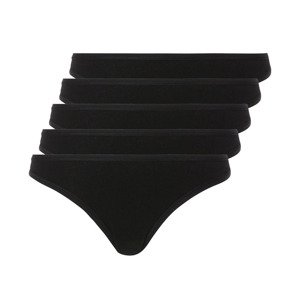 esmara® Dámské kalhotky, 5 kusů (L (44/46), černá)