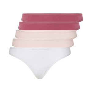 esmara® Dámské kalhotky, 5 kusů (XL (48/50), červená / světle růžová / bílá)