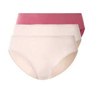 esmara® Dámské kalhotky XXL, 3 kusy (XL (48/50), růžovo-fialová / světle růžová)