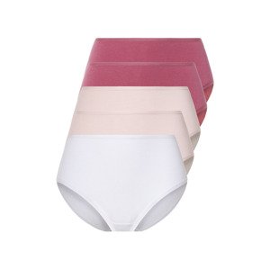 esmara® Dámské kalhotky, 5 kusů (S (36/38), červená/růžová/bílá)