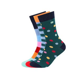 Fun Socks Dámské / Pánské ponožky v dárkovém balení, 3 páry (barevná, 36-40)