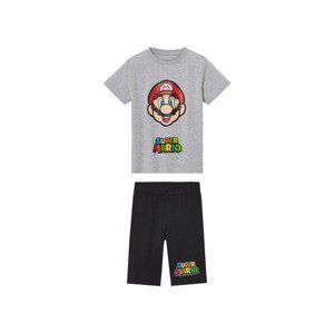 Super Mario Brother Chlapecké pyžamo (98/104, šedá/černá)