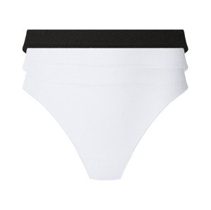 esmara® Dámské bezešvé kalhotky, 3 kusy (S (36/38), černá/bílá)