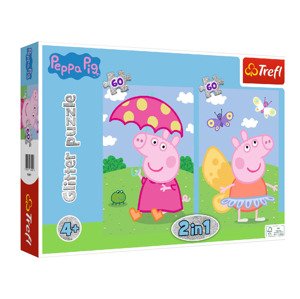 Trefl Sada puzzle 2 v 1, 2x 60 dílků (Prasátko Peppa)