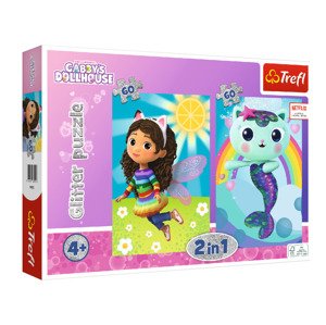Trefl Sada puzzle 2 v 1, 2x 60 dílků (Gabby´s Doll House)