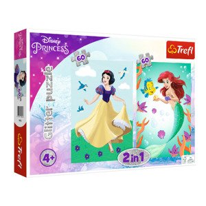 Trefl Sada puzzle 2 v 1, 2x 60 dílků (Princezny)