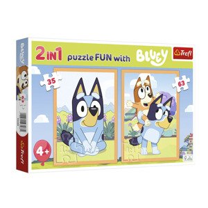 Trefl Sada puzzle 2 v 1, 35 + 63 dílků (Bluey)
