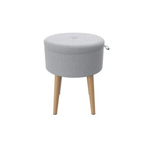 Livarno home Stolička s úložným prostorem Scandi (šedá)