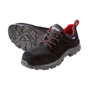 PARKSIDE® Pánská kožená bezpečnostní obuv S3 (41, černá/červená)