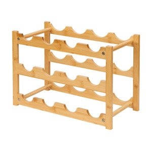 Wenko Bambusový kuchyňský organizér (bambusový regál na víno)