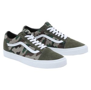 VANS Dámská / Pánská obuv „Sneaker Old Skool“ (39, olivová/bílá/camouflage)
