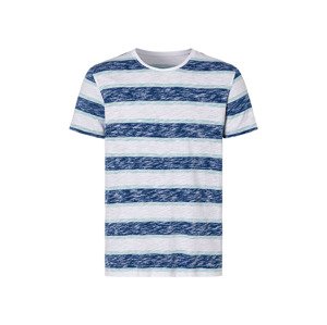 LIVERGY® Pánské triko (XL (56/58), modrá/bílá)