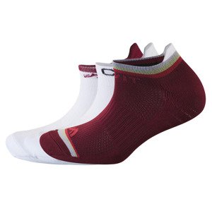 Crivit Dámské sportovní ponožky, 3 páry (41/42, bordó/bílá)