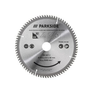 PARKSIDE® Pilový kotouč PKSB 210 B1, 210 mm (TRF pilový kotouč, 80 zubů)