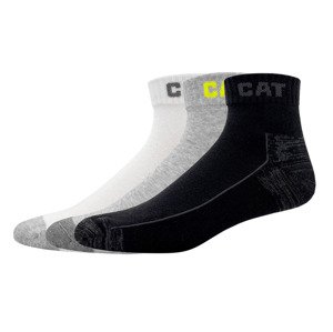 Caterpillar Dámské pracovní ponožky, 3 páry (černá/šedá/bílá, 39/42)