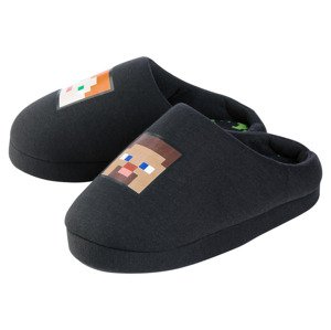 Minecraft Dětská domácí obuv (30/31, černá)