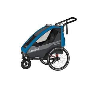 Qeridoo Dětský vozík za jízdní kolo Sportrex 2 Limited Edition, Ocean Blue