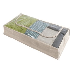 Livarno home Závěsný organizér / Organizér na boty / Obal na oděvy / Úložný box pod postel (úložný box pod postel/béžová)