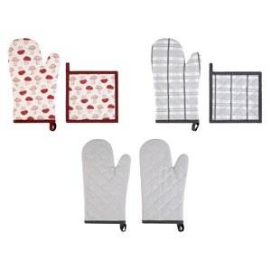 Livarno home Sada kuchyňské rukavice s chňapkou / Sada kuchyňských rukavic