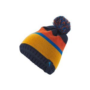 Crivit Dětská pletená čepice (134/146, oranžová/modrá)