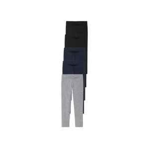 lupilu® Dívčí legíny, 5 kusů (122/128, námořnická modrá / šedá / černá)