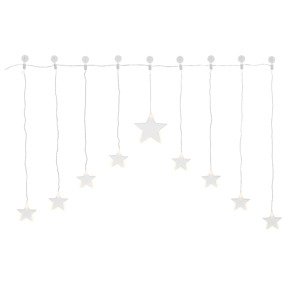 Livarno home Světelný LED řetěz (hvězda, teplá bílá)