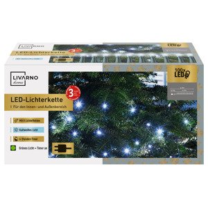 Livarno home Světelný LED řetěz, 100 LED (studená bílá)