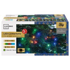 Livarno home Světelný LED řetěz, 100 LED (barevná)