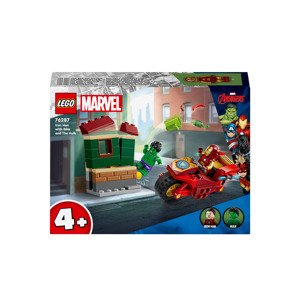 Lego® Marvel Super Heroes 76287 Iron Man s motorkou a Hulk