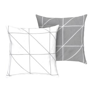 Livarno home Potah na polštář Renforcé, 50 x 60 cm, 2 kusy (káro)
