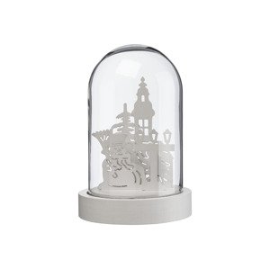 Livarno home LED skleněná dekorace (kostel)